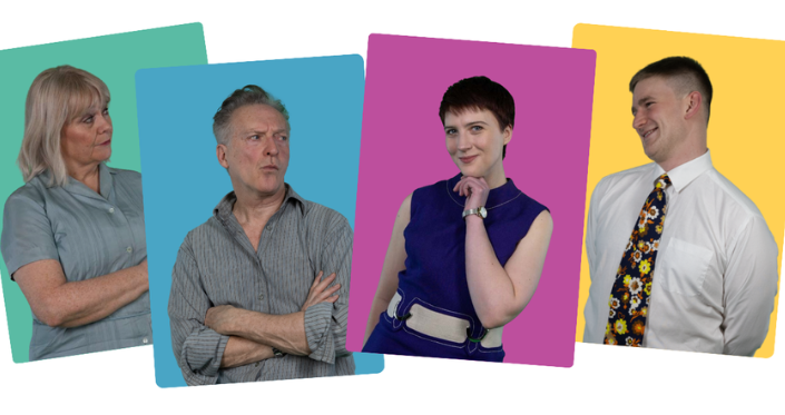 The characters of Relatively Speaking